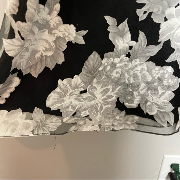 Zac Posen Floral Printed Organza Skirt - Picture 12 of 16